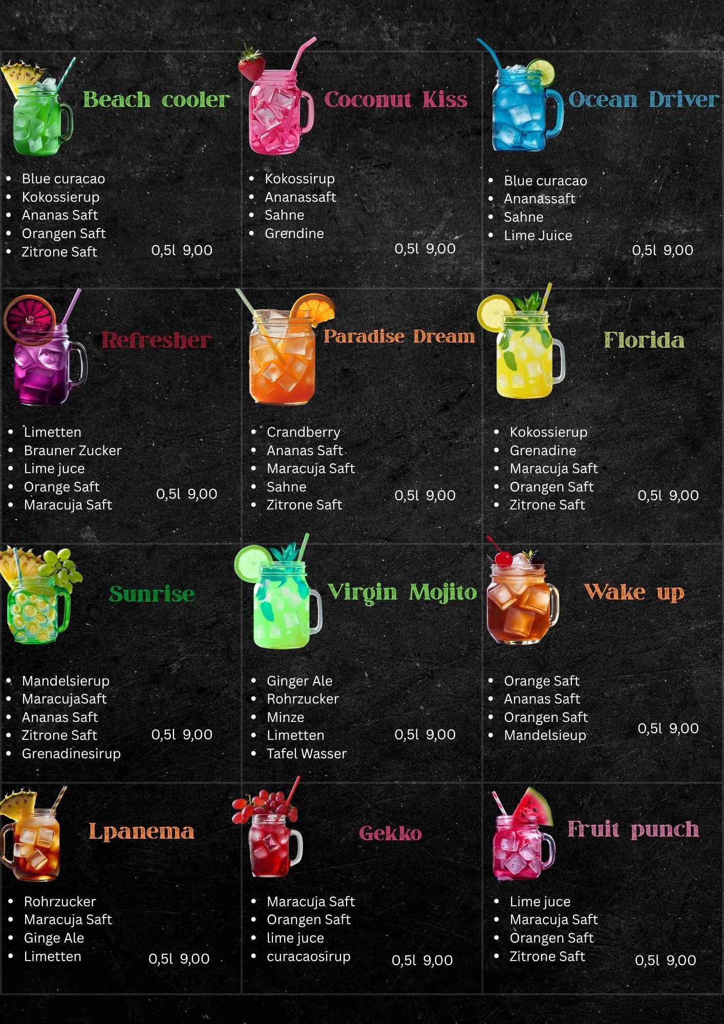 Driver's Cocktails
